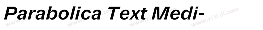 Parabolica Text Medi字体转换 Parabolica Text Medi字体转换